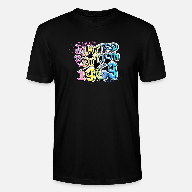 Édition limitée 1969 Graffiti - T-shirt bio CRAFTER Stanley Stella Unisexe - noir