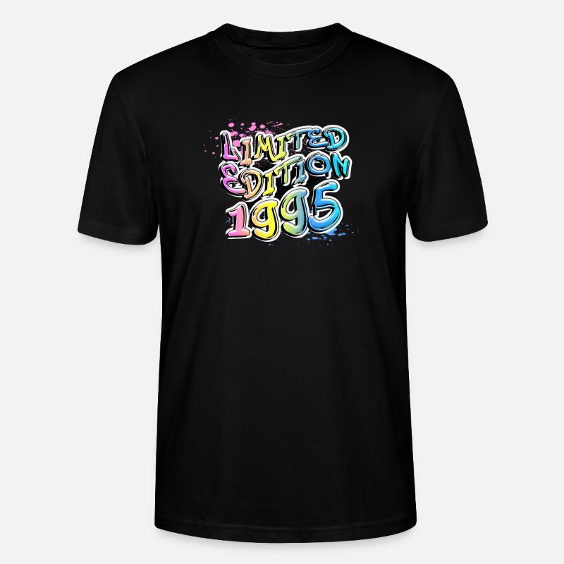Édition Limitée 1995 Graffiti - T-shirt bio CRAFTER Stanley Stella Unisexe - noir
