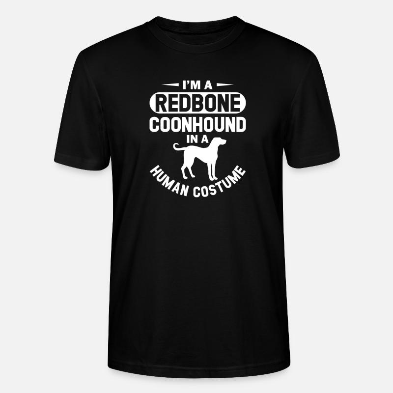 Redbone Coonhound Chien Cadeau - T-shirt bio CRAFTER Stanley Stella Unisexe - noir