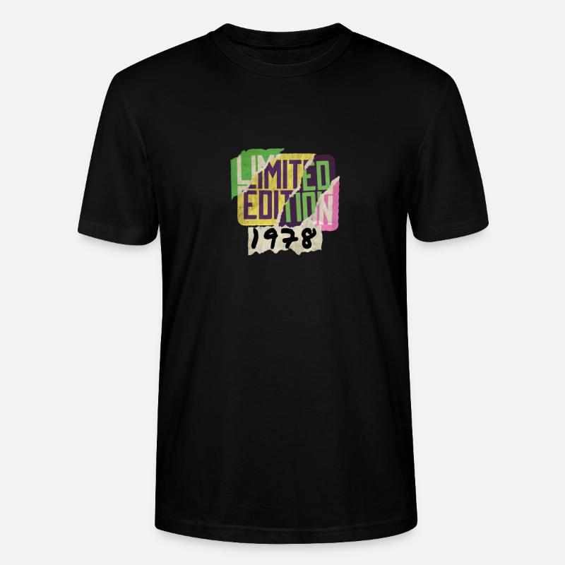 Édition limitée 1978 Graffiti - T-shirt bio CRAFTER Stanley Stella Unisexe - noir