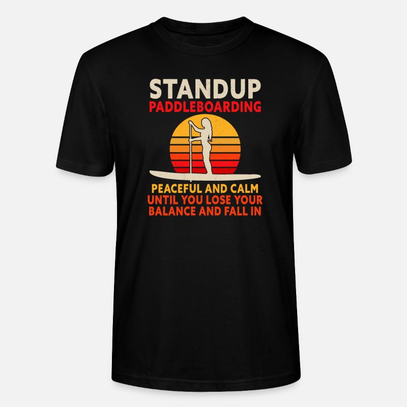 SUP Paddle Board Paddleboard - T-shirt bio CRAFTER Stanley Stella Unisexe - noir