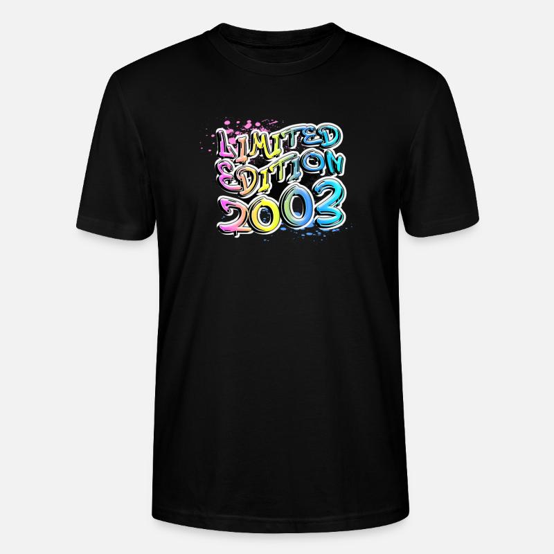 Édition limitée 2003 Graffiti - T-shirt bio CRAFTER Stanley Stella Unisexe - noir