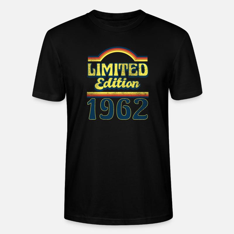 Edition Limitée 1962 Millésime - T-shirt bio CRAFTER Stanley Stella Unisexe - noir
