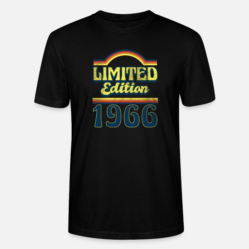 Edition Limitée 1966 Millésime - T-shirt bio CRAFTER Stanley Stella Unisexe - noir