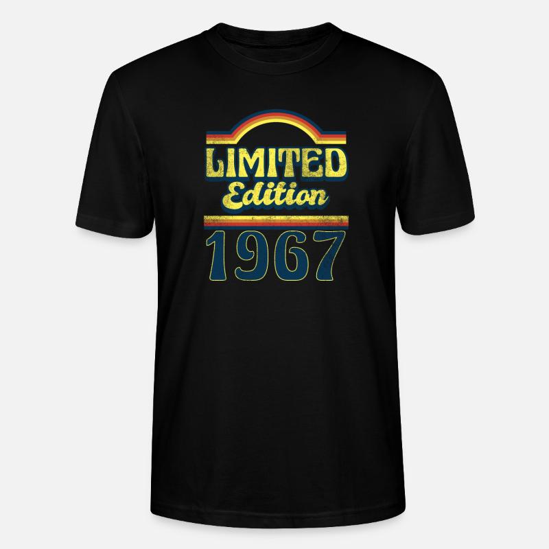 Edition Limitée 1967 Millésime - T-shirt bio CRAFTER Stanley Stella Unisexe - noir