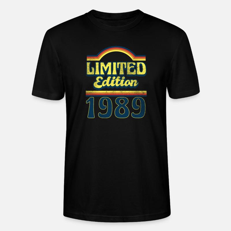 Edition Limitée Millésime 1989 - T-shirt bio CRAFTER Stanley Stella Unisexe - noir