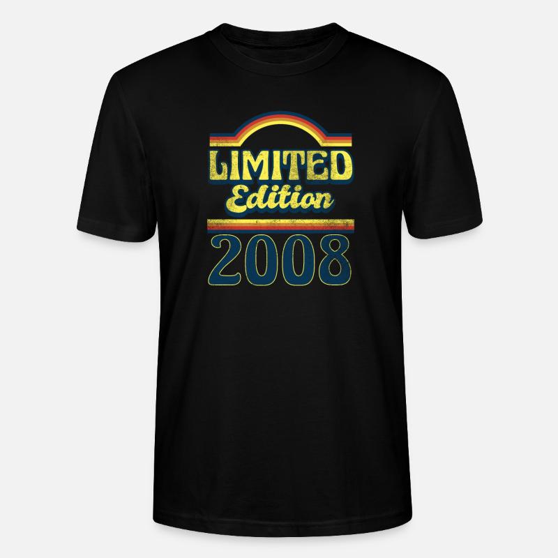 Edition Limitée Millésime 2008 - T-shirt bio CRAFTER Stanley Stella Unisexe - noir