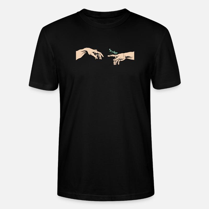 Gottesanbeterin Mantis religiosa Lustiges Mantis - Stanley/Stella Unisex Bio-T-Shirt CRAFTER - Schwarz