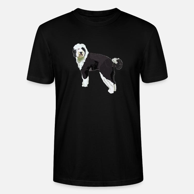 Cadeau de chien Sheepadoodle - T-shirt bio CRAFTER Stanley Stella Unisexe - noir