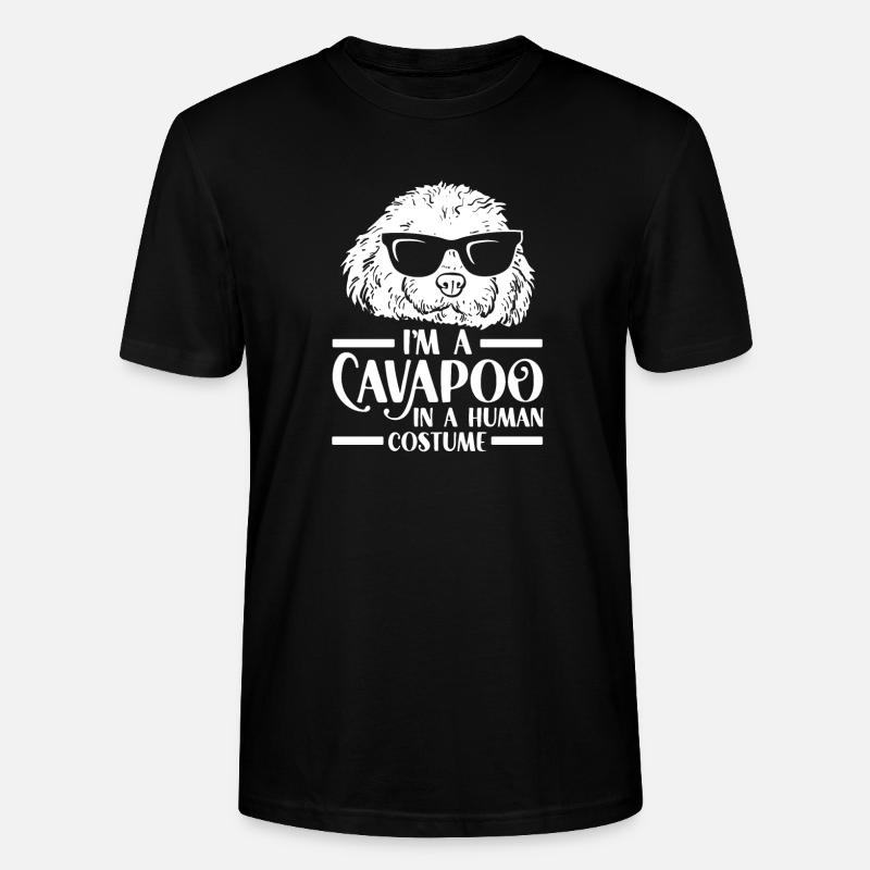 Cavapoo Cavoodle Capoodle Dog - Stanley/Stella CRAFTER Unisex Organic T-Shirt - black