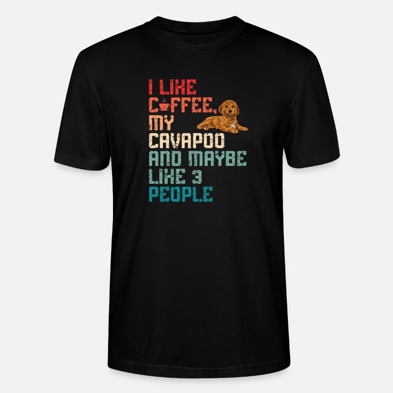 Cavapoo Cavoodle Capoodle Chien - T-shirt bio CRAFTER Stanley Stella Unisexe - noir