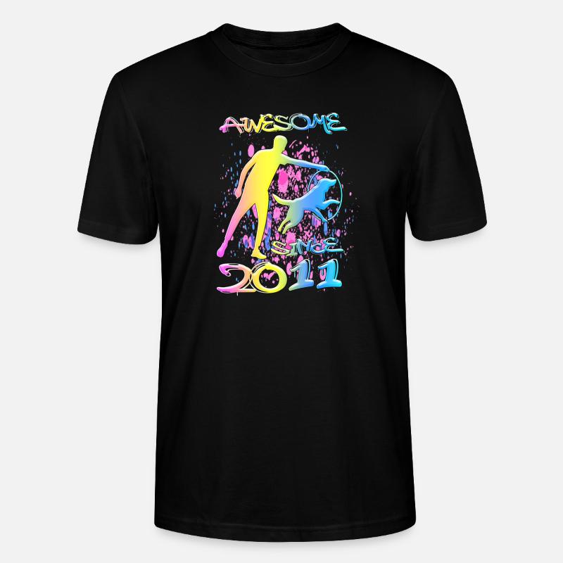 Awesome since 2011. Agility, Hundetraining - Stanley/Stella Unisex Bio-T-Shirt CRAFTER - Schwarz