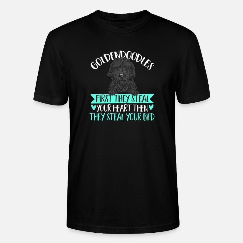 Chien Doodle Black Goldendoodle - T-shirt bio CRAFTER Stanley Stella Unisexe - noir