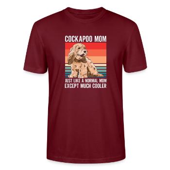 Cockapoo Chien - T-shirt bio CRAFTER Stanley Stella Unisexe - bordeaux - Devant - Alina (178cm) & Michal (187cm)