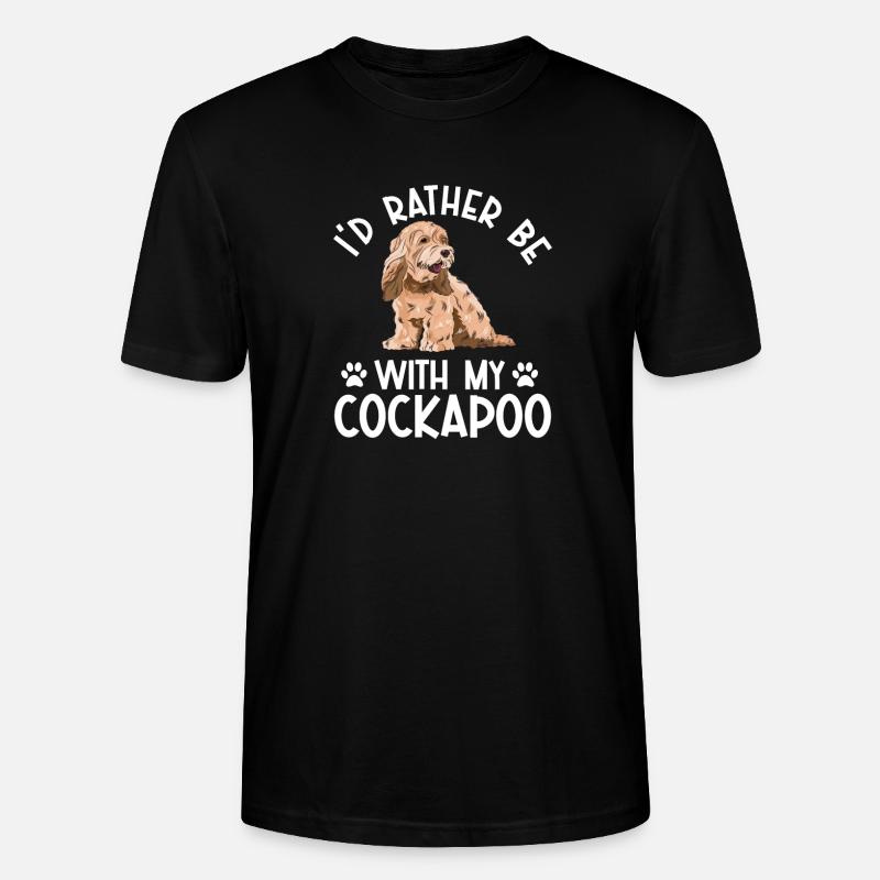 Cockapoo Chien - T-shirt bio CRAFTER Stanley Stella Unisexe - noir
