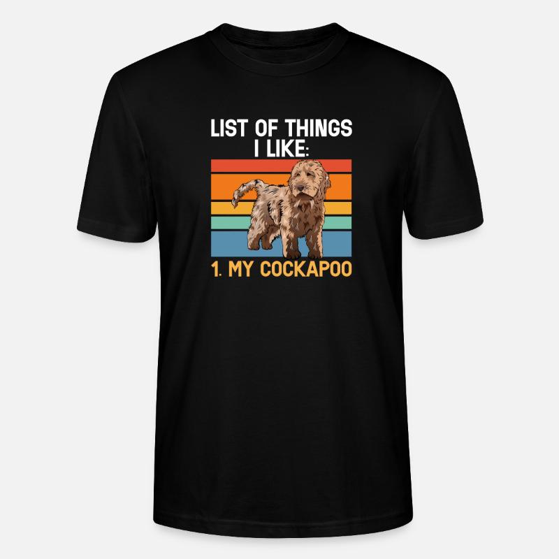 Cockapoo Chien - T-shirt bio CRAFTER Stanley Stella Unisexe - noir