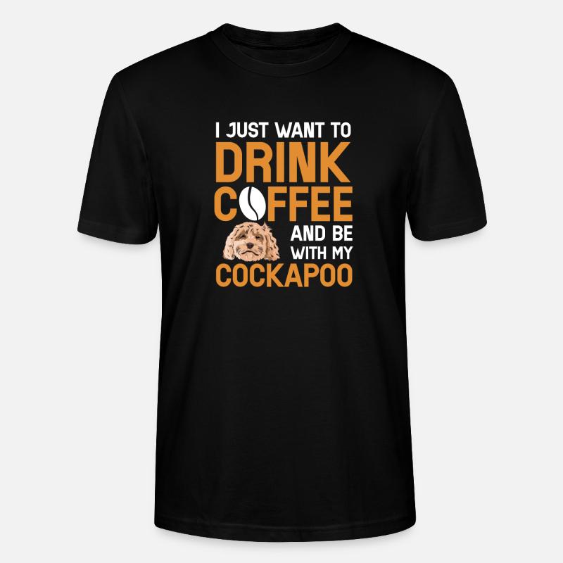 Cockapoo Hund - Stanley/Stella Unisex Bio-T-Shirt CRAFTER - Schwarz