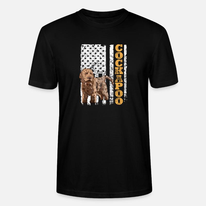 Cockapoo Hund - Stanley/Stella Unisex Bio-T-Shirt CRAFTER - Schwarz