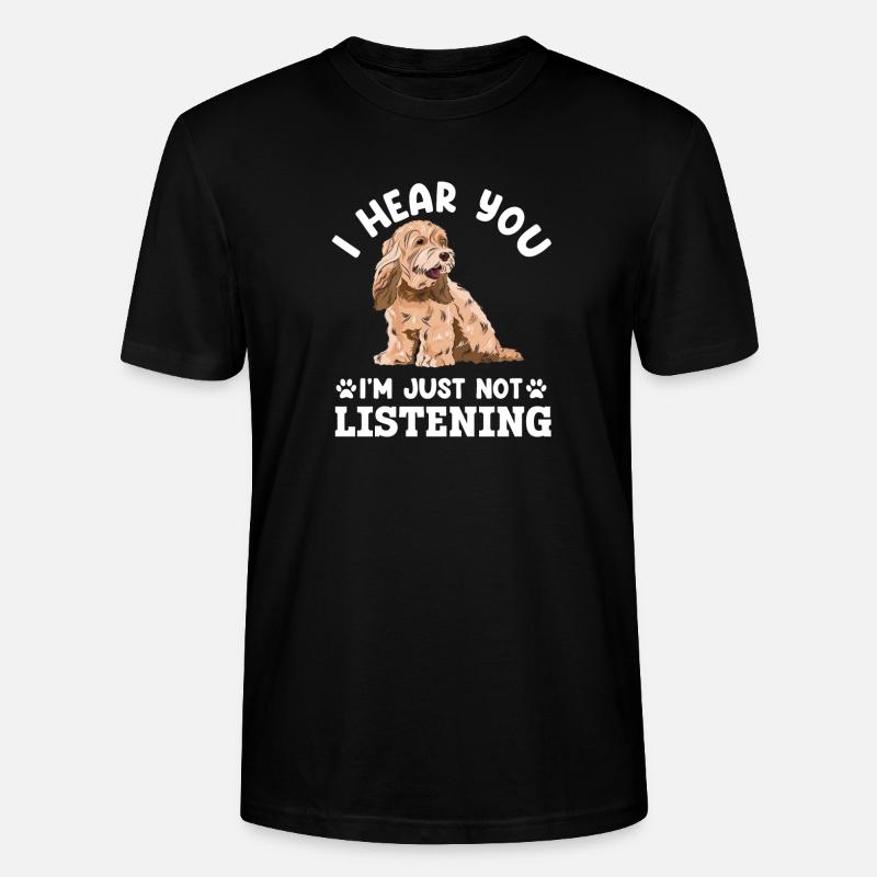 Cockapoo Hund - Stanley/Stella Unisex Bio-T-Shirt CRAFTER - Schwarz