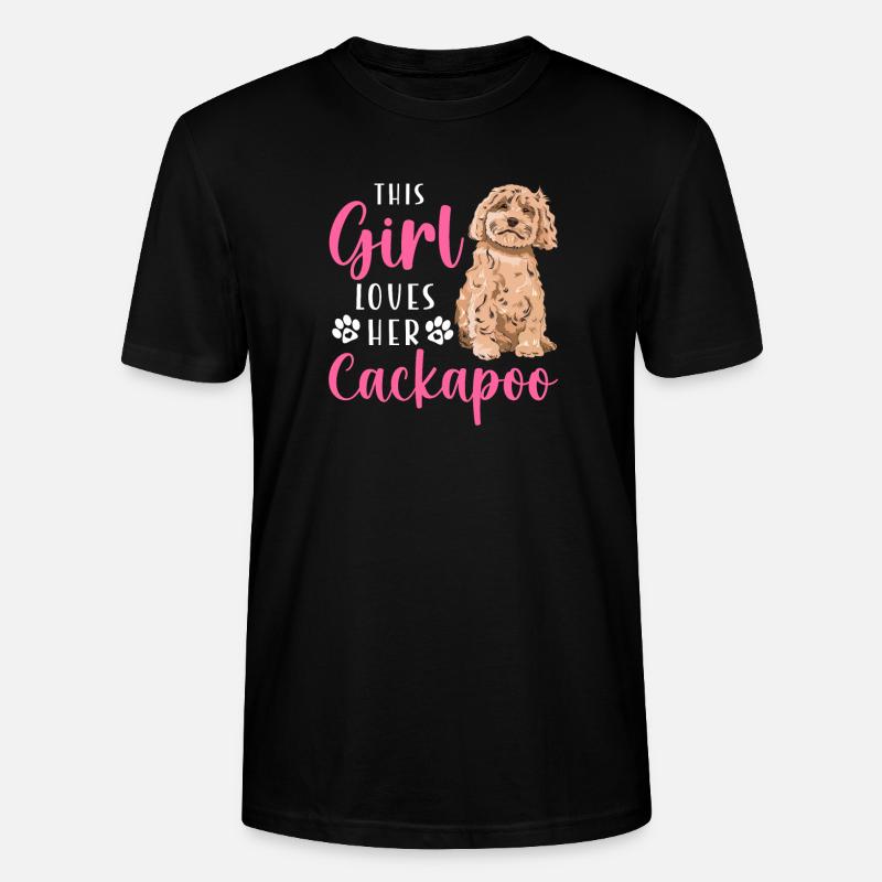 Cockapoo Chien - T-shirt bio CRAFTER Stanley Stella Unisexe - noir