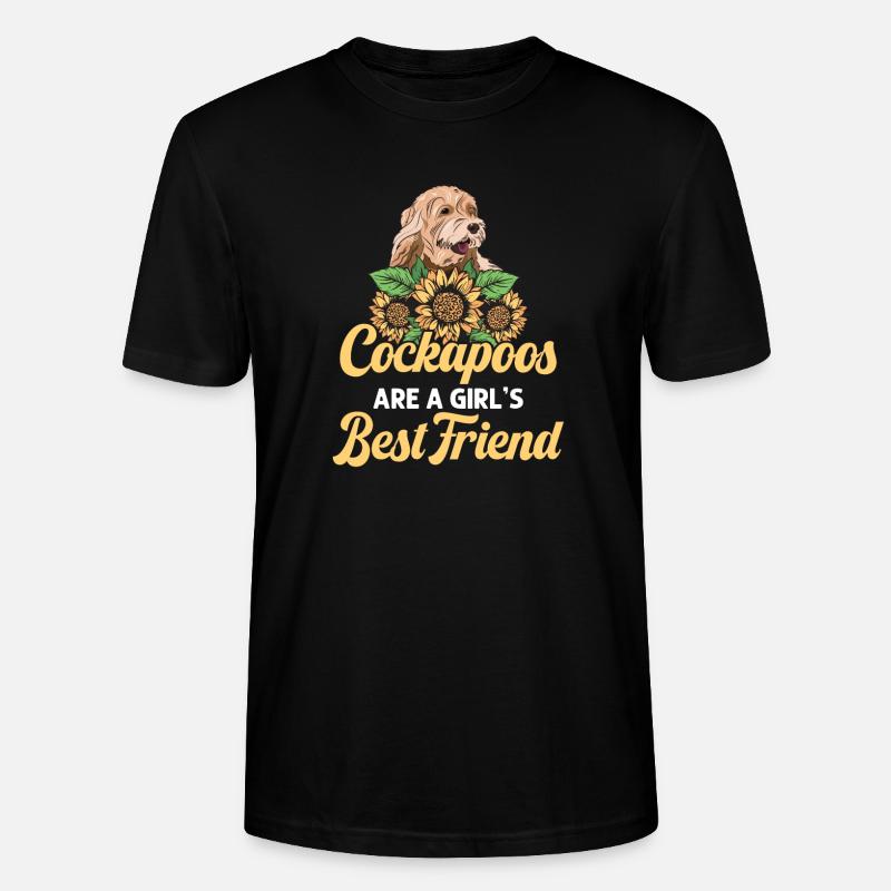 Cockapoo Chien - T-shirt bio CRAFTER Stanley Stella Unisexe - noir