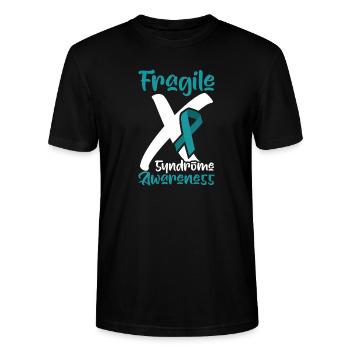 Art fantastique des gants pour les combattants - Fragile - T-shirt bio CRAFTER Stanley Stella Unisexe - noir - Devant - Alina (178cm) & Michal (187cm)