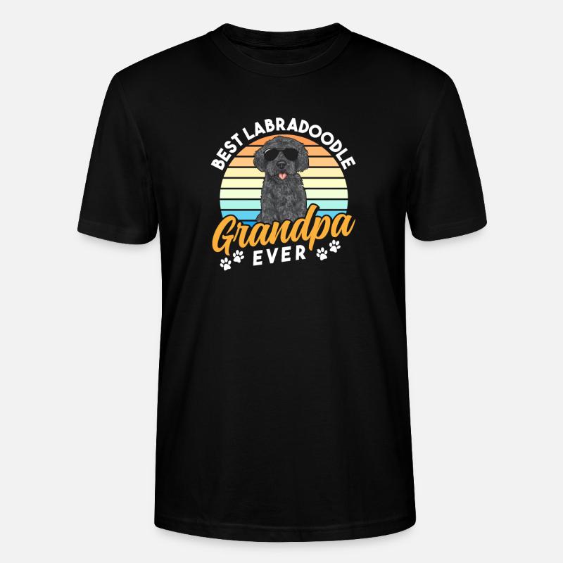 Labradoodle Hund - Stanley/Stella Unisex Bio-T-Shirt CRAFTER - Schwarz