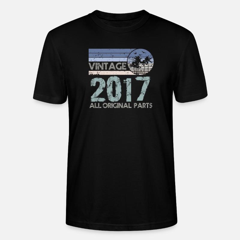 Edition Limitée Millésime 2017 - T-shirt bio CRAFTER Stanley Stella Unisexe - noir