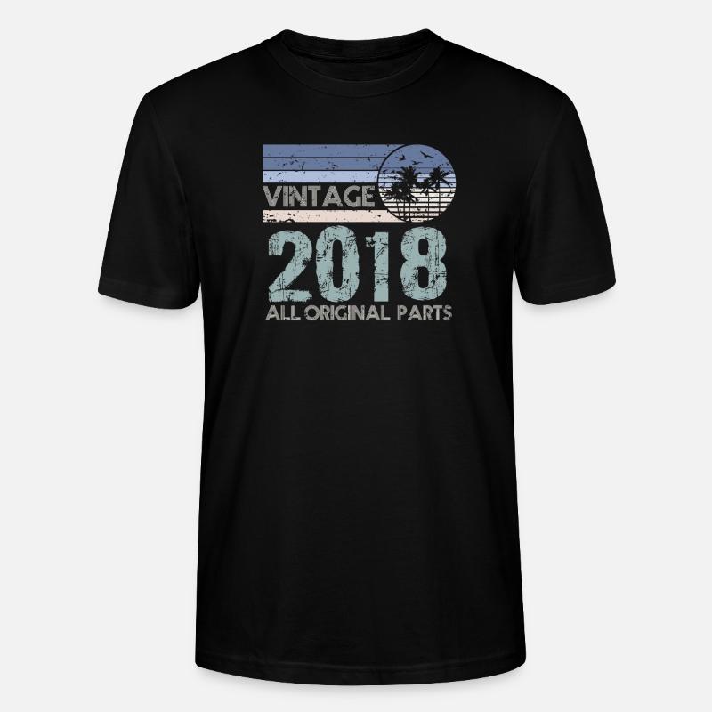 Edition Limitée Millésime 2018 - T-shirt bio CRAFTER Stanley Stella Unisexe - noir