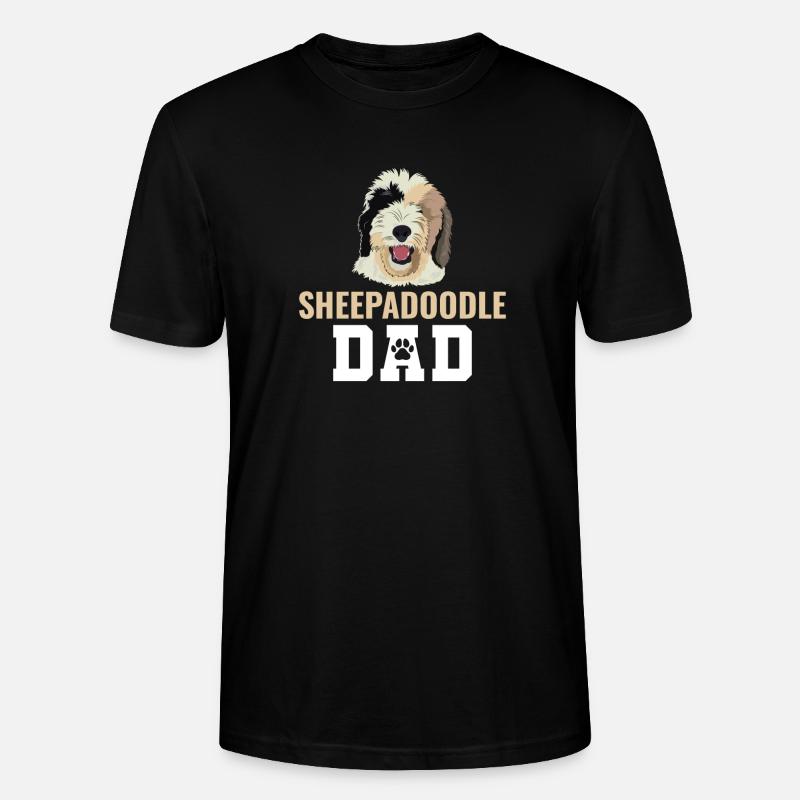 Sheepadoodle Doodle Hund - Stanley/Stella Unisex Bio-T-Shirt CRAFTER - Schwarz