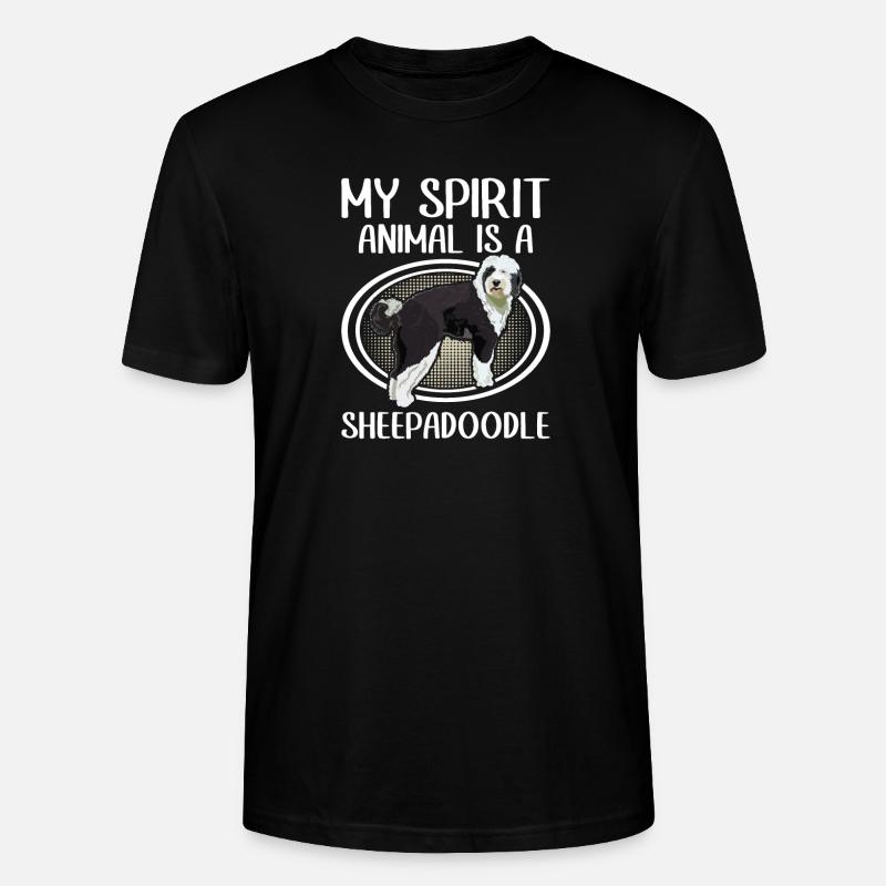 Sheepadoodle Doodle Dog - T-shirt bio CRAFTER Stanley Stella Unisexe - noir
