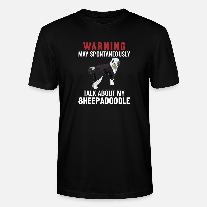 Sheepadoodle Doodle Dog - T-shirt bio CRAFTER Stanley Stella Unisexe - noir