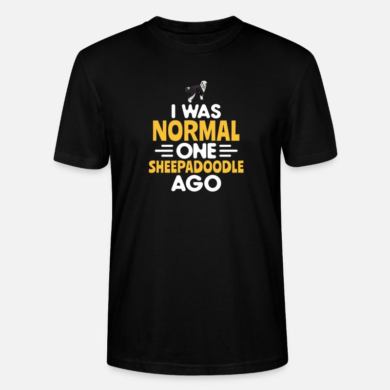 Sheepadoodle Doodle Dog - T-shirt bio CRAFTER Stanley Stella Unisexe - noir