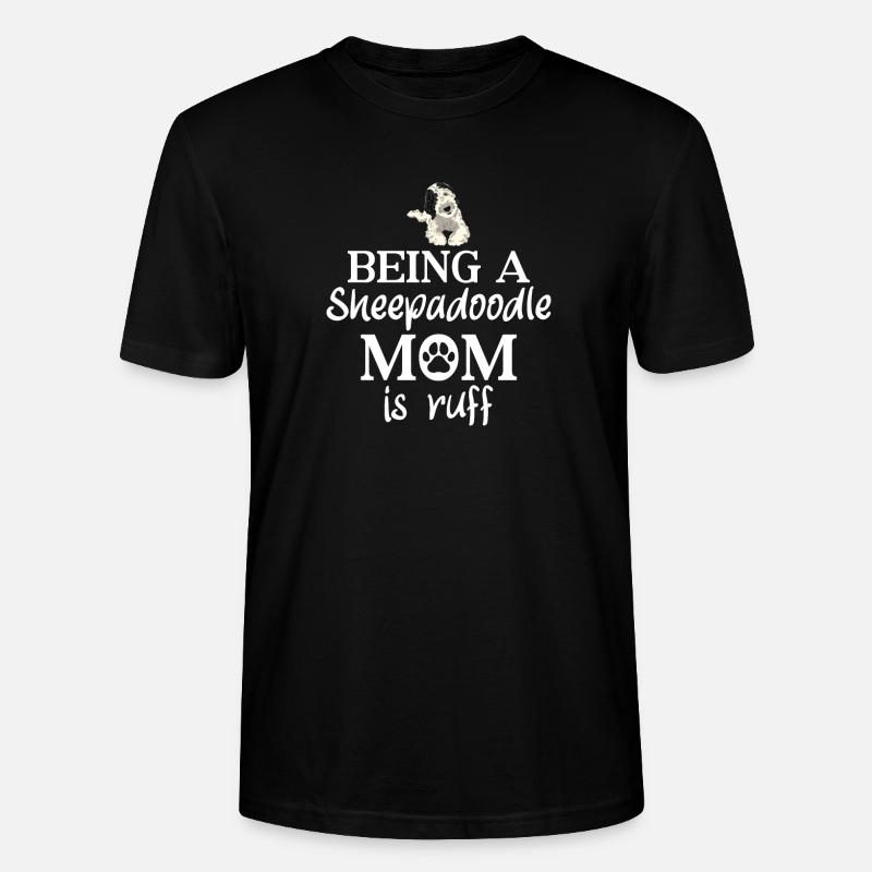Sheepadoodle Doodle Dog - T-shirt bio CRAFTER Stanley Stella Unisexe - noir