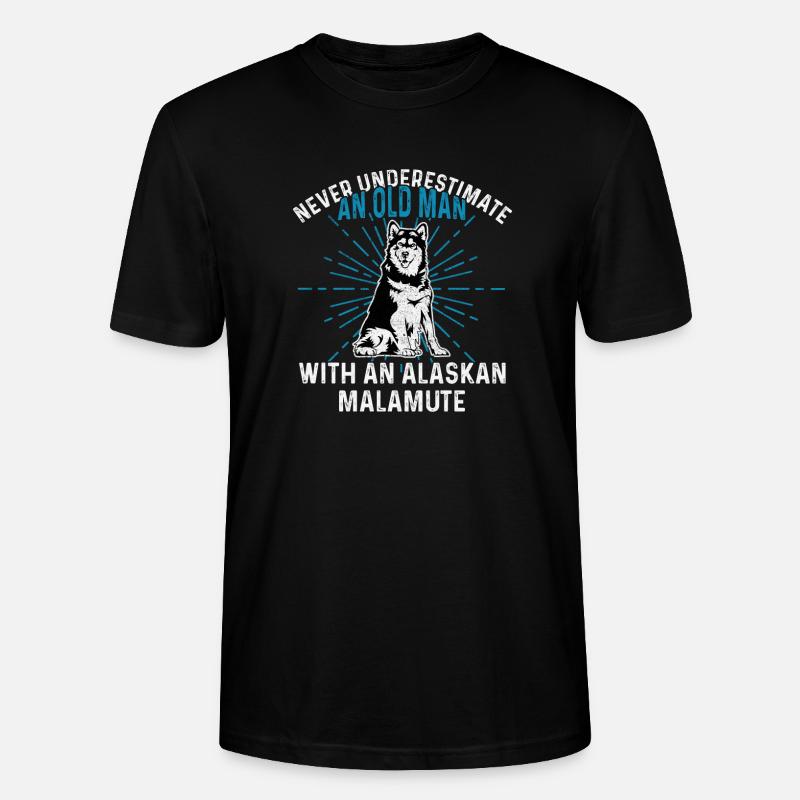 Alaskan Malamute Hund - Stanley/Stella Unisex Bio-T-Shirt CRAFTER - Schwarz