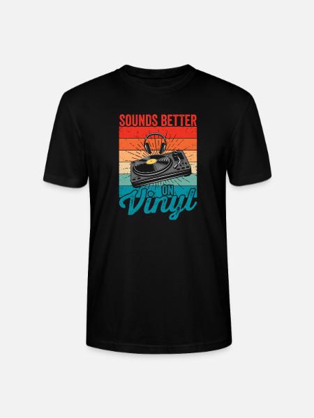Klingt Besser Auf Vinyl Record Collector Records - Stanley/Stella Unisex Bio-T-Shirt CRAFTER - Schwarz