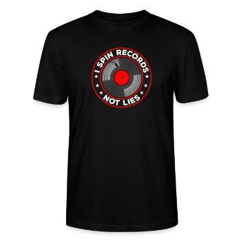 Disques musicaux Collection de disques vinyles Musiker - T-shirt bio CRAFTER Stanley Stella Unisexe - noir - Devant - Alina (178cm) & Michal (187cm)