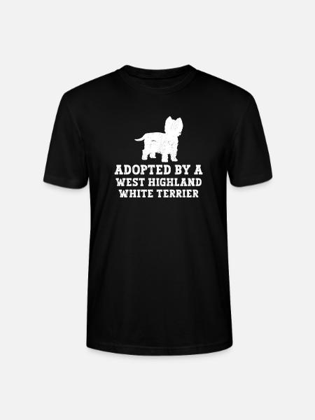 West Highland White Terrier Westie - Stanley/Stella CRAFTER Unisex Organic T-Shirt - black