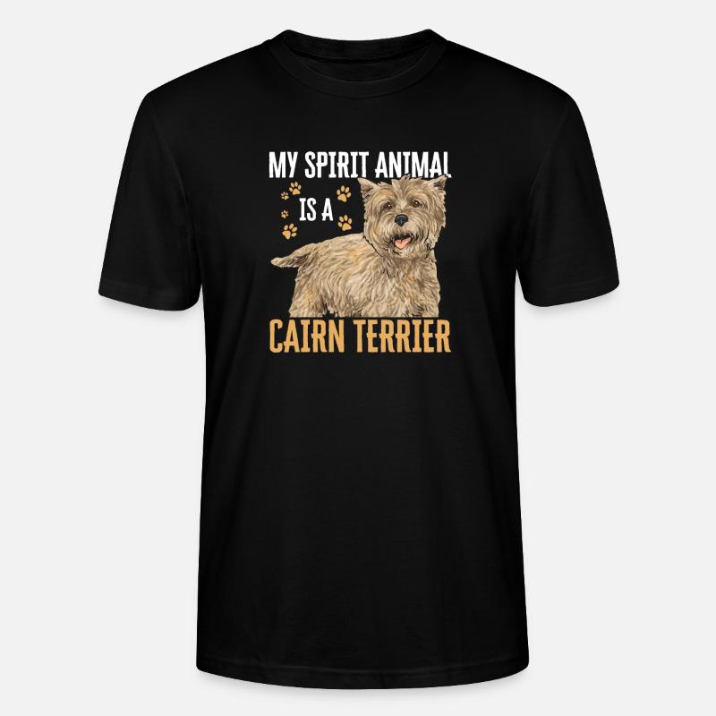 Cairn Terrier Hund - Stanley/Stella Unisex Bio-T-Shirt CRAFTER - Schwarz