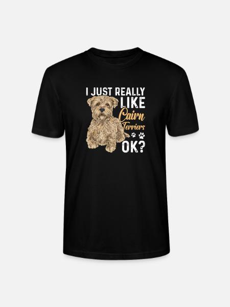 Cairn Terrier Chien - T-shirt bio CRAFTER Stanley Stella Unisexe - noir