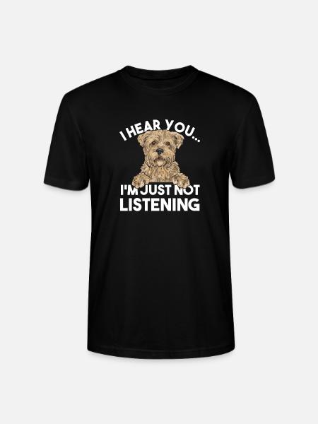 Cairn Terrier Dog - Stanley/Stella CRAFTER Unisex Organic T-Shirt - black