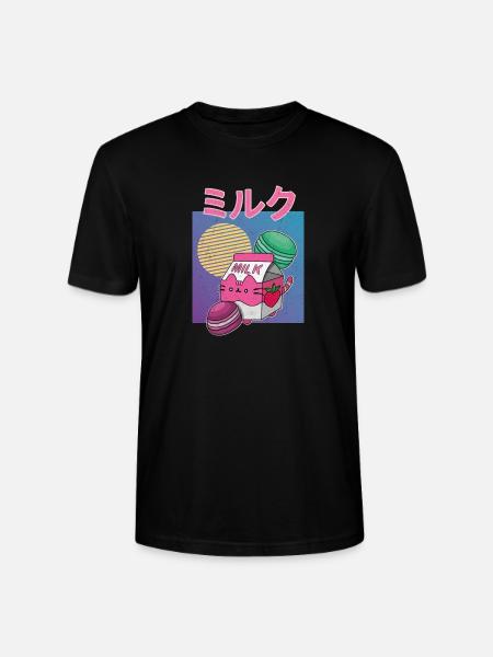 Japan Japanese Drink Strawberry Milkshake - Stanley/Stella CRAFTER Unisex Organic T-Shirt - black