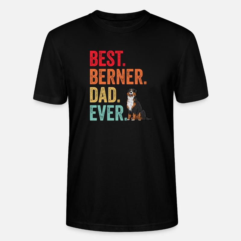 Bouvier bernois - T-shirt bio CRAFTER Stanley Stella Unisexe - noir