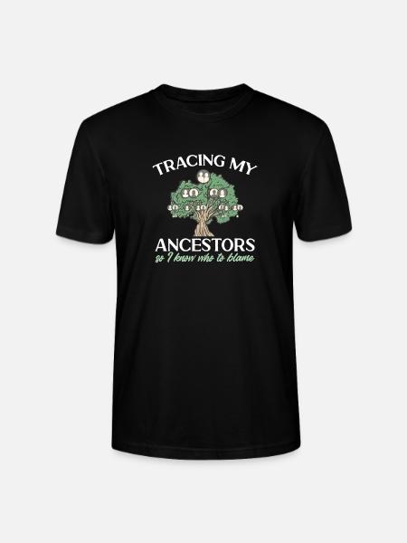 Genealogy Genealogy Genealogist - Stanley/Stella CRAFTER Unisex Organic T-Shirt - black