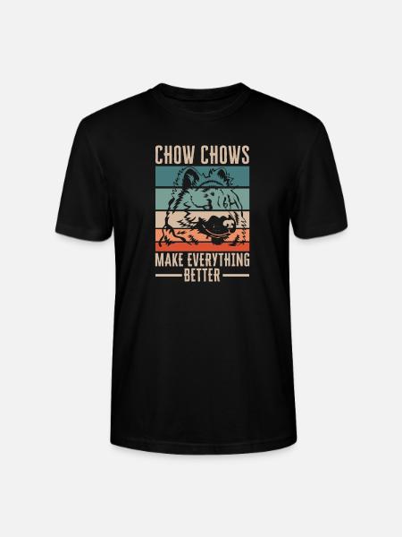 Chow Chow Dog - Stanley/Stella CRAFTER Unisex Organic T-Shirt - black