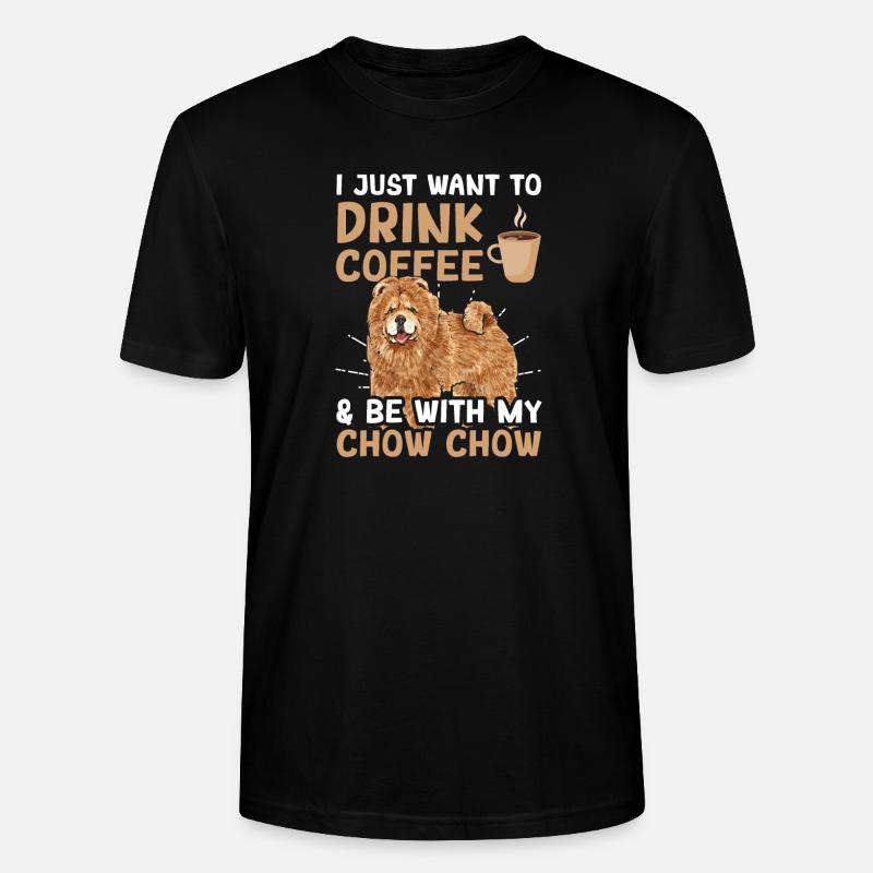 Chow Chow Chien - T-shirt bio CRAFTER Stanley Stella Unisexe - noir