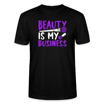 La beauté est mon affaire - T-shirt bio CRAFTER Stanley Stella Unisexe - noir - Devant - Alina (178cm) & Michal (187cm)