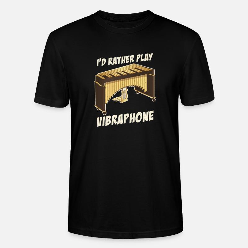 Vibraphone Percussion Marimba Musicians - Stanley/Stella CRAFTER Unisex Organic T-Shirt - black