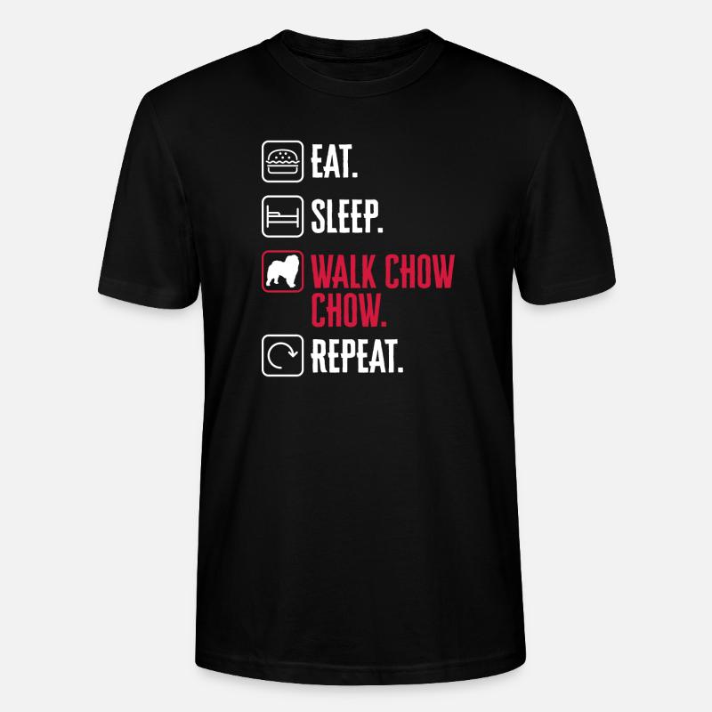 Chow Chow Chien - T-shirt bio CRAFTER Stanley Stella Unisexe - noir