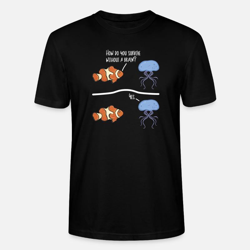 Méduses Plongée marine Méduses - T-shirt bio CRAFTER Stanley Stella Unisexe - noir
